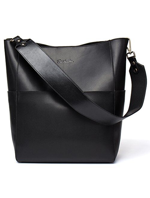 BOSTANTEN Women's Leather Designer Handbags Tote Shoulder Bucket Bags
