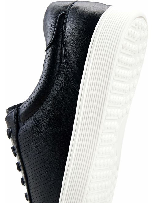 VOSTEY Men's Fashion Sneakers White Casual Dress Sneaker Skateboarding Shoes for Men