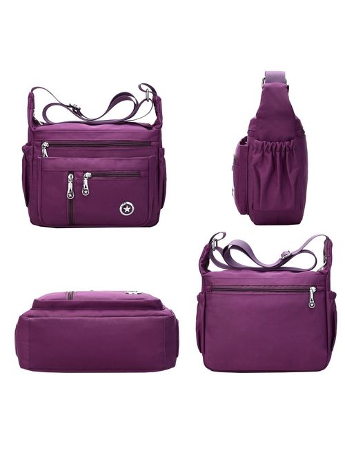 Fabuxry Purses and Shoulder Handbags for Women Crossbody Bag Messenger Bags