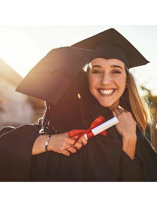 M MOOHAM Inspirational Graduation Gifts Cuff Bracelet - Engraved Inspirational Bracelet Cuff Bangle with 2019 Graduation Grad Cap, Mantra Quote Keep Going Bracelet Gradua