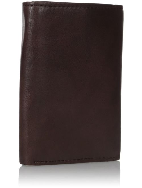 Kenneth Cole Reaction Men's Wallet - RFID Genuine Leather Slim Trifold with ID Window and Card Slots