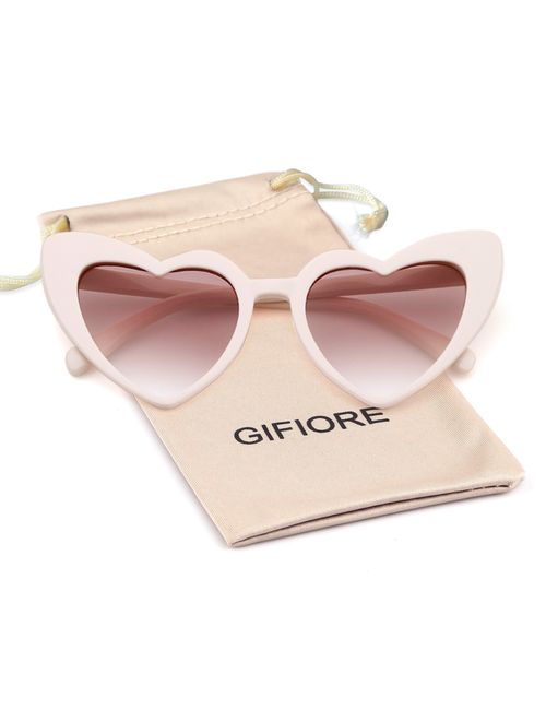 Clout Goggle Heart Sunglasses Vintage Cat Eye Mod Style Retro Kurt Cobain Glasses