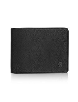 2 ID Window RFID Wallet for Men, Bifold Side Flip, Extra Capacity Travel Wallet