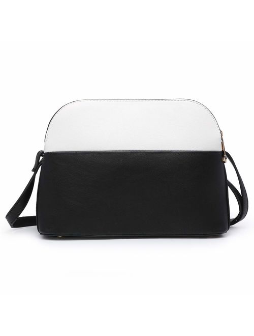 Dasein Women Tassel Zipper Pocket Crossbody Bag Shoulder Purse Fashion Travel Bag with Multi Pockets 