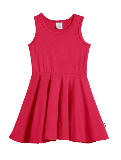 City Threads Girls' Skater Party Dress Cotton Twirly Tank Dress for School Play