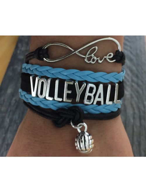 Infinity Collection Volleyball Bracelet- Volleyball Jewelry - Perfect Volleyball Gifts for Players