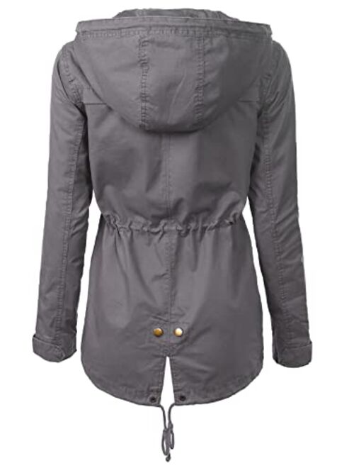 Design by Olivia Women's Sleeveless Button up Jean Denim Jacket Vest