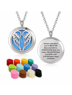 YOUFENG Essential Oil Necklace Diffuser Family Tree of Life Necklace Pendant Aromatherapy Locket Gifts