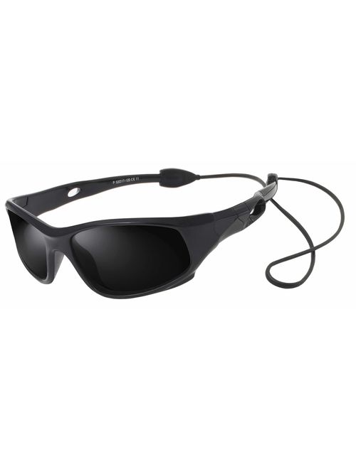 VATTER TR90 Unzerbrechlicher Polarisierte Sportbrille Sonnenbrillen für Kinder Jungen Mädchen Jugend DE
