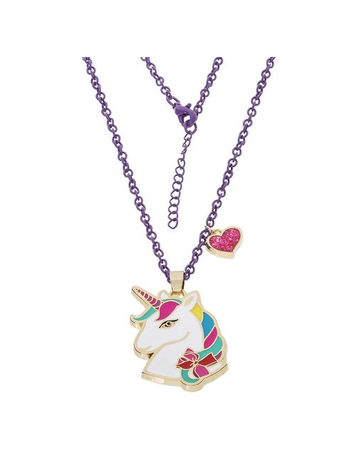 Jojo Siwa Unicorn With Heart Charm Pendant Necklace, 16