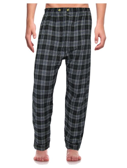 RK Classical Sleepwear Men's 100% Cotton Flannel Pajama Set