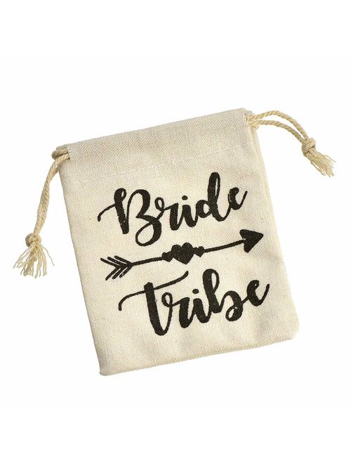 MOOKOO Bridemaid Love Knot Bracelets Set 9 7 6 Set Bride Tribe Hair Tie and Bracelets Bridal Shower Cuff for Girls Women