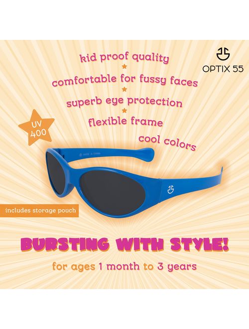 Baby Sunglasses, 100% UV Protection Infants & Toddlers Sunglasses Ages 0-3 Years