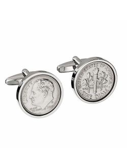 10th Wedding Anniversary - Genuine Mint US 2009 Coin Cufflinks - Perfect Tin anniversary gift