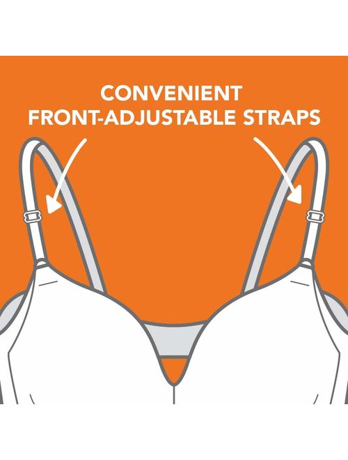 Warner's Women's No Side Effects Underarm-Smoothing Comfort Wireless Lightly Lined T-Shirt Bra 1056