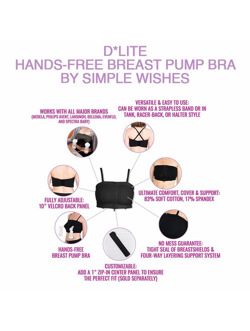 Simple Wishes D Lite Hands Free Breastpump Bra