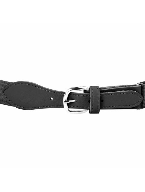 HOLD’EM Kids Toddler Belt Leather Closure Elastic 1” Wide Adjustable Strap