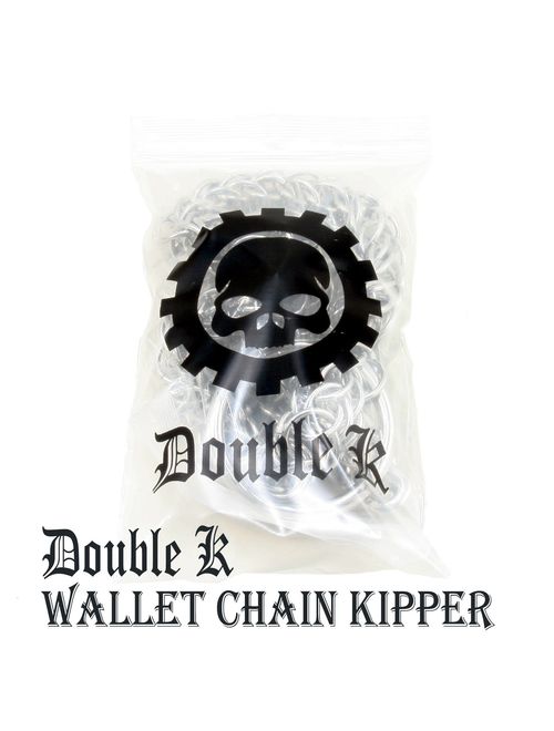 Doublek Heavy Biker Trucker Keychain Chain Silver/Black CS11MLT