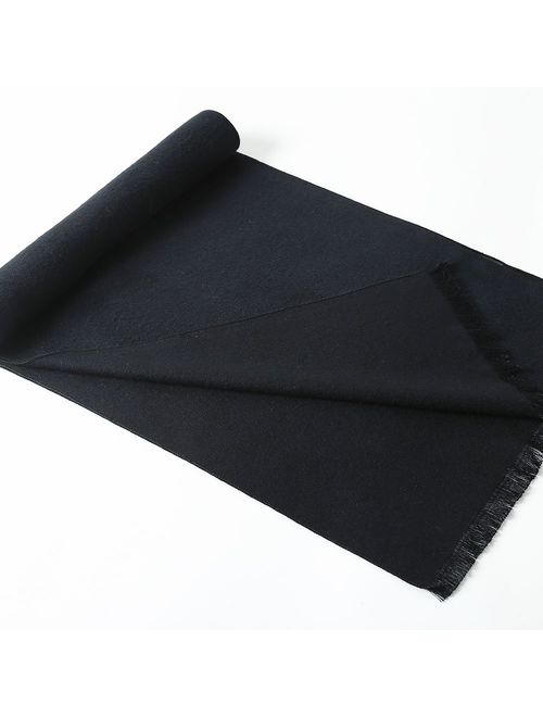 Mens Winter Cashmere Scarf - Ohayomi Fashion Formal Soft Scarves for Men(35 Colors)