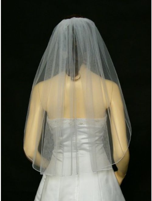 1T 1 Tier Pencil Edge Bridal Wedding Veil
