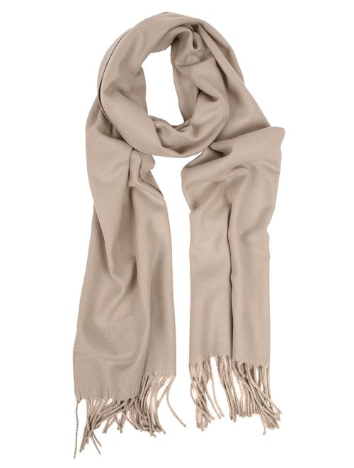 Love Lakeside-Men's Cashmere Feel Winter Solid Color Scarf