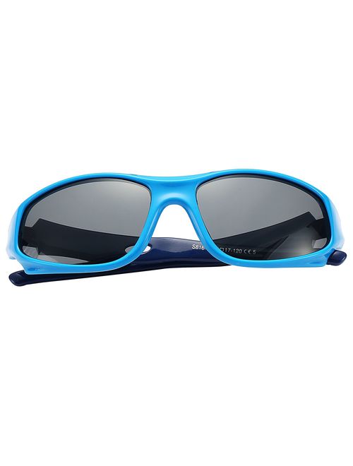 Pro Acme TR90 Unbreakable Polarized Sports Sunglasses for Kids Boys and Girls