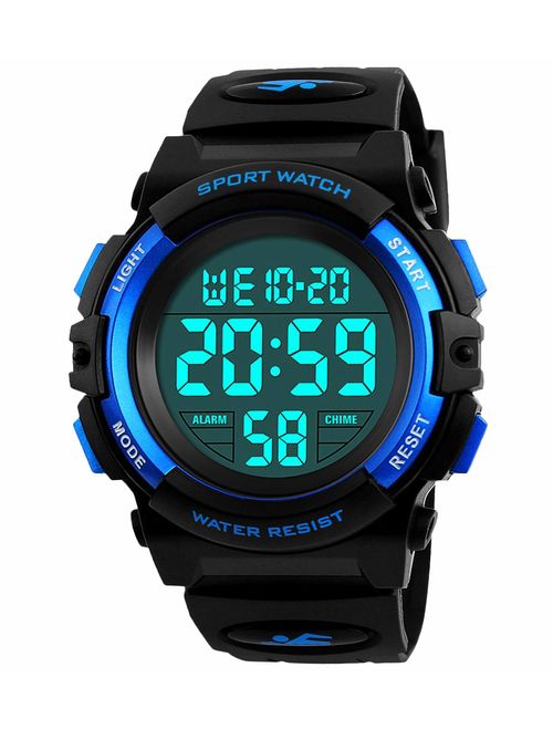 Kids Digital Watch, Boys Sports Waterproof Led Watches with Alarm Wrist Watches for Boy Girls Children