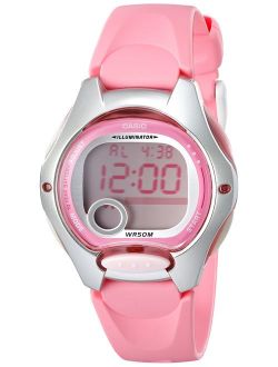 Women's LW200-4BV Pink Resin Digital Watch