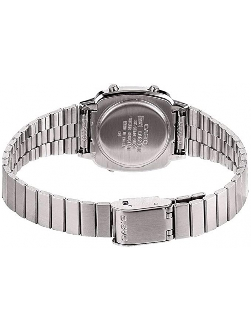 Casio Women's LA670WA-7 Silver Tone Digital Retro Watch