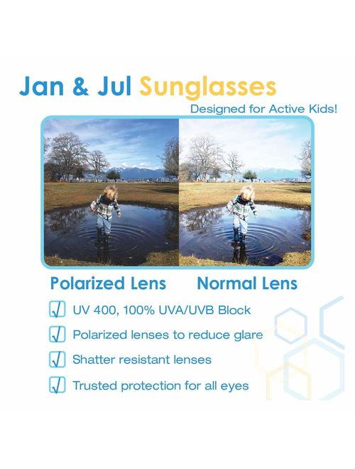 JAN & JUL Baby Toddler Kids UV-400 Polarized Sun-glasses
