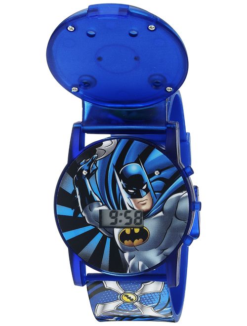 Accutime Batman Boys LCD Pop Musical Watch (Model: BAT4405SR)