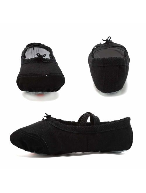 Ballet Shoes Ballet Slippers Girls Ballet Flats Canvas Dance Shoes Yoga Shoes(Toddler/Little Kid/Big Kid/Women/Boy)