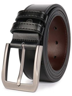 Beltox Fine Men's Casual Leather Buckle Adjustable Jeans Belts 1 1/2