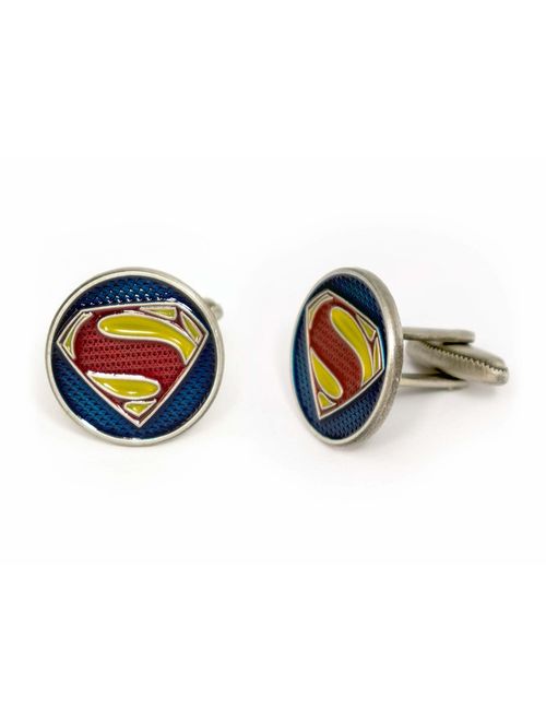 Superhero Groomsman Gift Cuff Links Justice League Tie Clip Superman Cufflinks