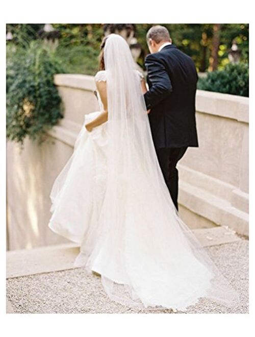 Belle House Tulle Sheer Wedding Bridal Veils Cathedral for Bride 11059-2