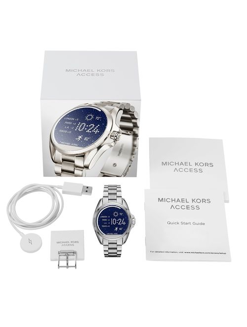 Michael Kors Access Unisex 45mm Silvertone Bradshaw Touchscreen Smart Watch