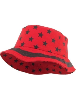 KBETHOS Flag Patriotic Stars and Stripes Floral Galaxy Leaf Aztec Tropical Print Bucket Hat Summer Boonie Cap