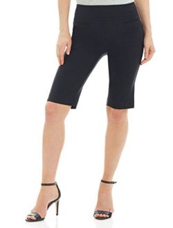 Rekucci Women's Ease in to Comfort Fit Pull-On Modern City Shorts