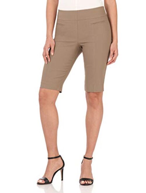 Rekucci Women's Ease into Comfort Pull-On Modern City Shorts 