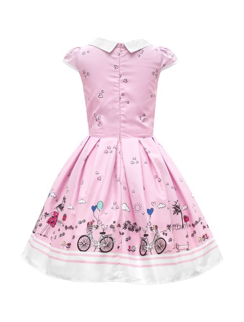 BlackButterfly Kids 'Olivia' Vintage Sunshine 50's Children's Girls Dress