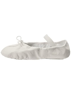 Girl's Dansoft Full Sole Leather Ballet Slipper, Cotton Lining, Dance Shoe