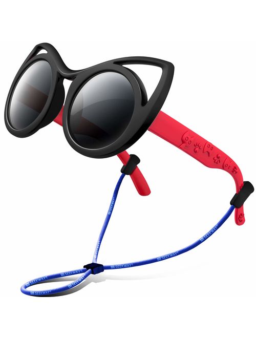 SEEKWAY Polarized Kids Sunglasses For Boys Girls Child Rubber Flexible frame Age 3+ SRK8122