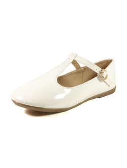 Nova Utopia Toddler Little Girls Dress Ballet Mary Jane Bow Flat Shoes