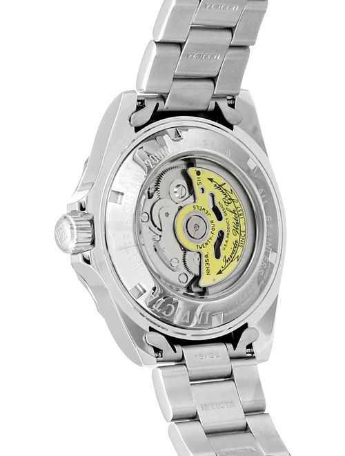 Invicta Men's 8926 Pro Diver Collection Automatic Watch, Silver-Tone/Black Dial/Half Open Back