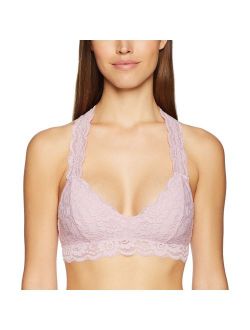 Amazon Brand - Mae Women's Racerback Lace Plunge Bralette (for A-C cups)