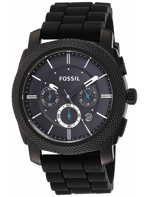 Fossil Men's FS4487IE Machine Stainless Steel and Silicone Chronograph Quartz Watch