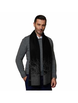 CUDDLE DREAMS Men's Silk Scarves for Winter, 100% Mulberry Silk Brushed, Luxuriously Soft & Warm