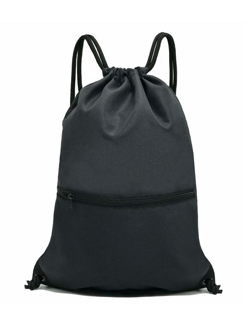 HOLYLUCK Drawstring Backpack Bag Sport Gym Sackpack