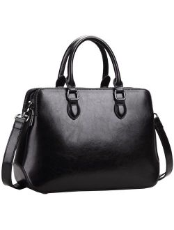 Heshe Leather Womens Handbags Totes Top Handle Shoulder Bag Satchel Ladies Purses