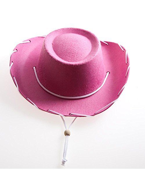 Children's Pink Felt Cowboy Hat by Century Novelty